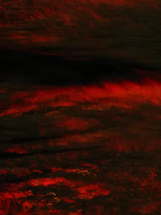 Abstract orange mist