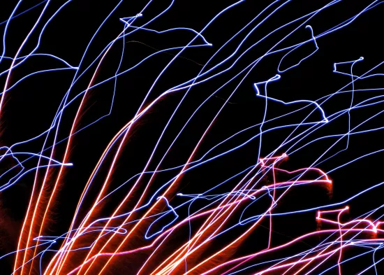 Firework trails